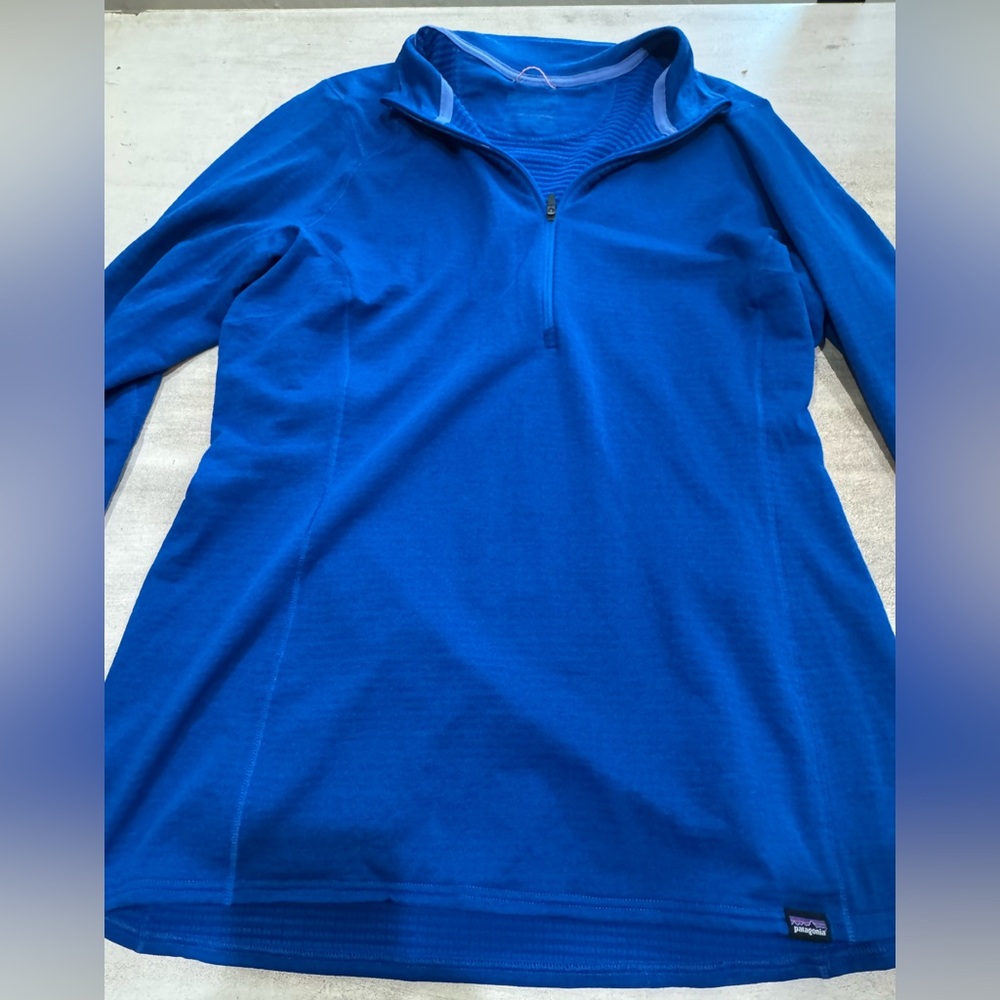 Patagonia Women's Capilene Thermal Weight Zip-Neck Blue Size XL